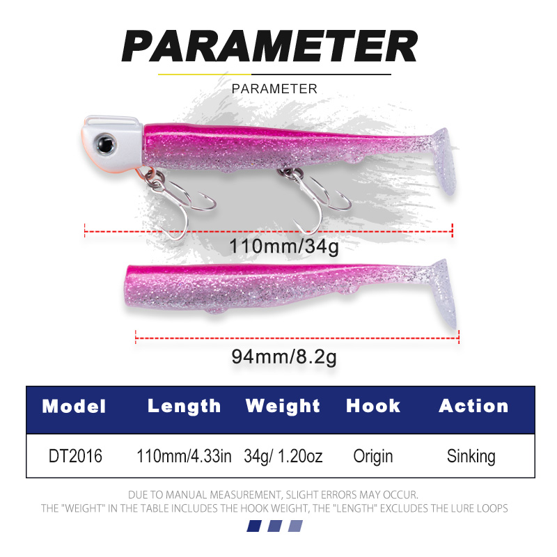 D1 110mm 34g Sinking Metal Jig - đánh giá và giá Fishing Hook Treble
