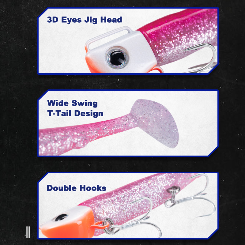 D1 110mm 34g Sinking Metal Jig - đánh giá và giá Fishing Hook Treble
