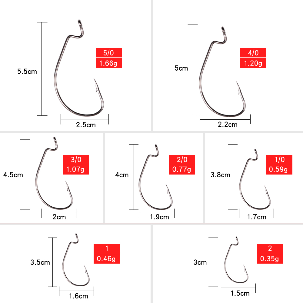 LUSHAZER 10 Cái/lốc Thép Carbo - đánh giá và giá Fishing Hook Barbless