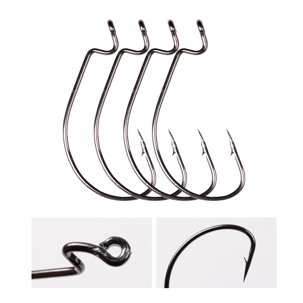 LUSHAZER 10 Cái/lốc Thép Carbo - đánh giá và giá Fishing Hook Barbless